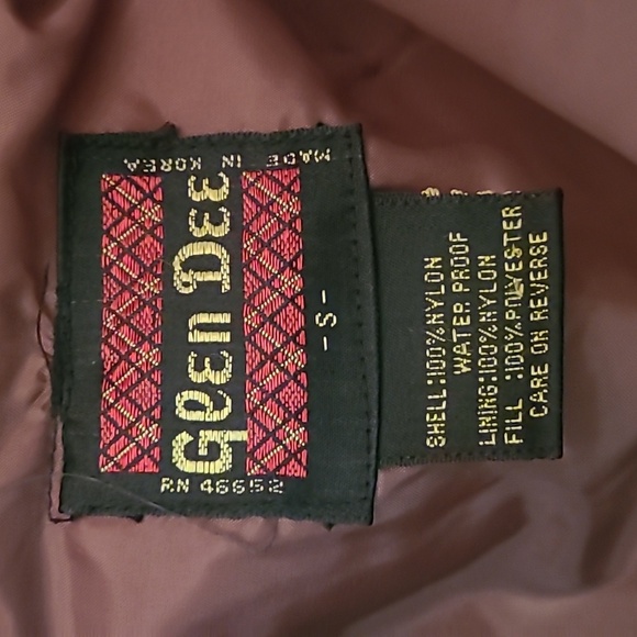 Colorblock Chevron Vintage Puffer Vest Size Small. Brown, Rust, White Retro! - Picture 2 of 12